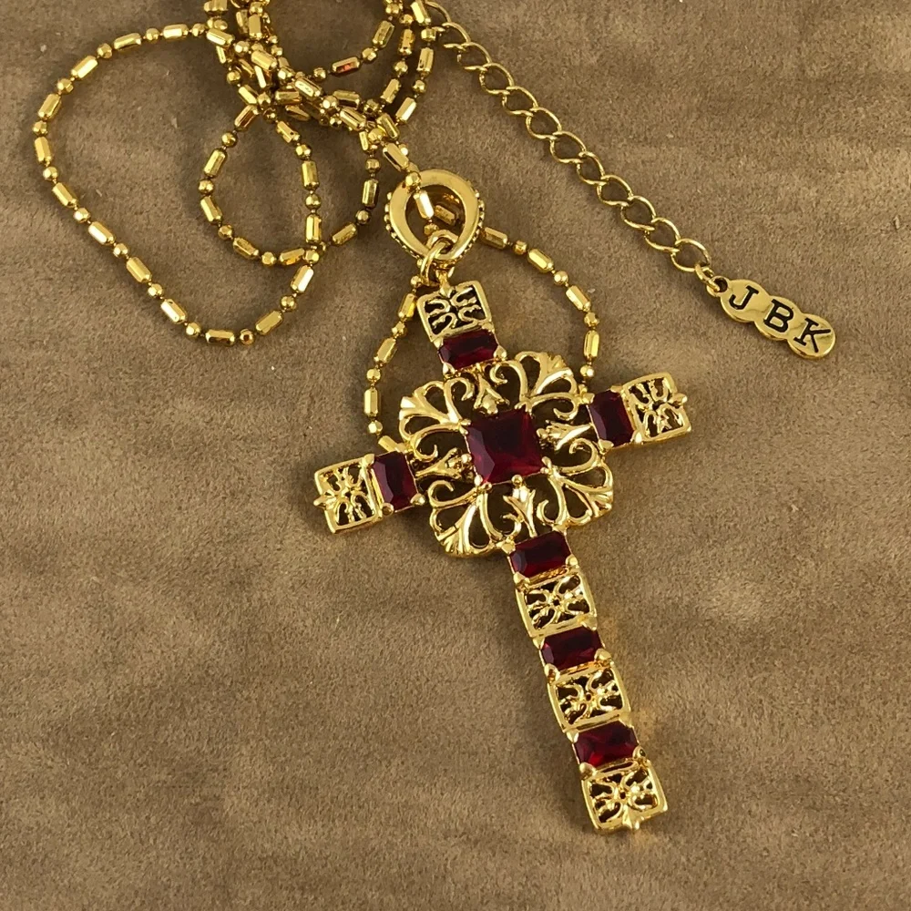 Jacqueline Kennedy Collection a ruby cross - Picture 3 of 3